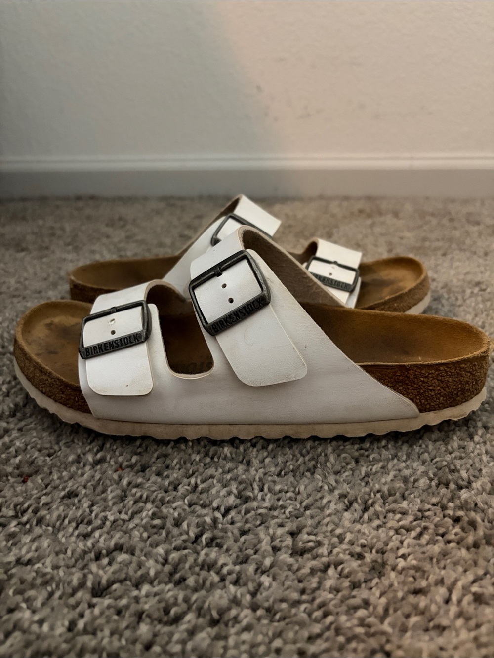 Birkenstock Kids White Two-Buckle Arizona Sandals